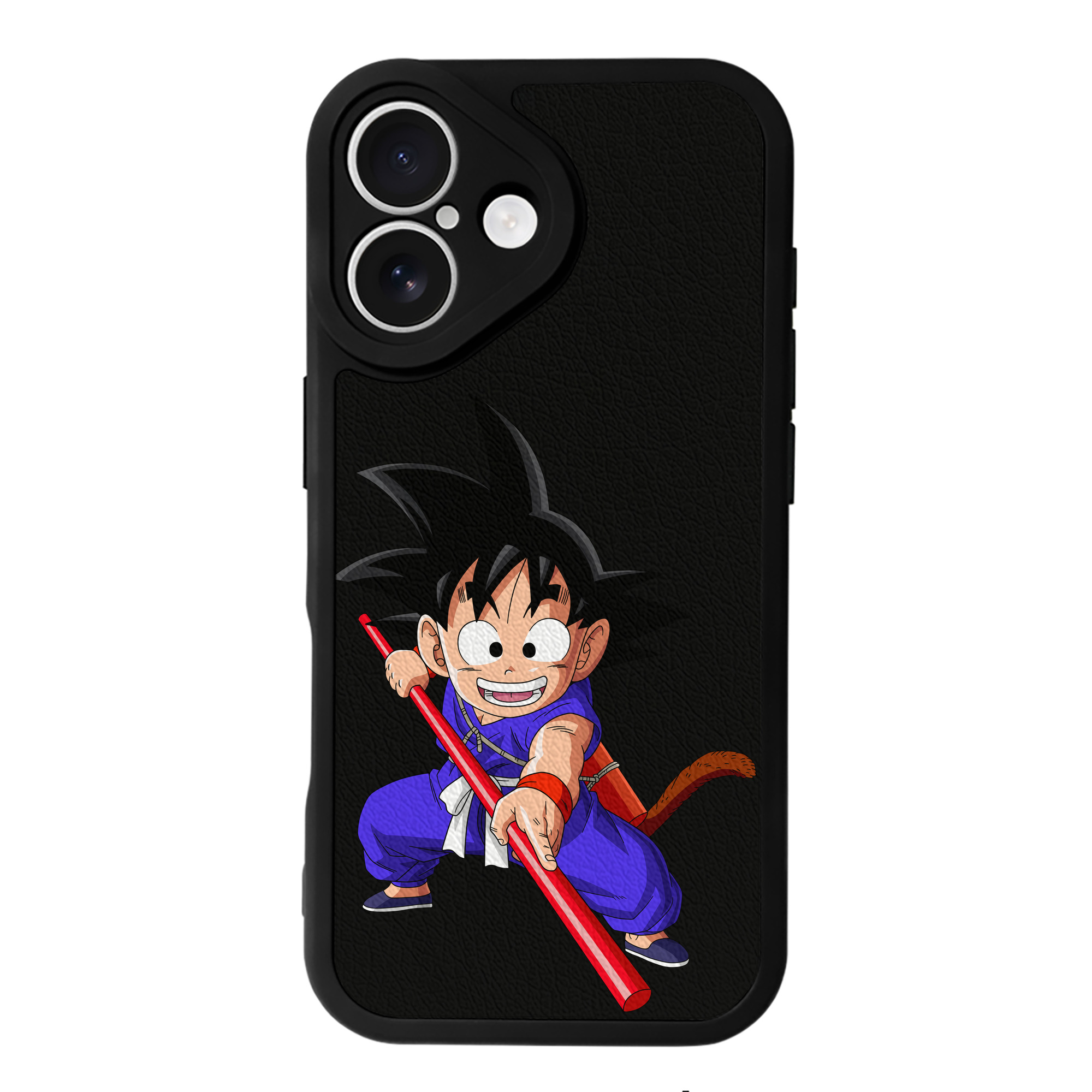 （画像用） ドラゴンボール 孫悟空（そん ごくう）Son Goku カカロット DRAGON BALL Kakarotto 【iPhone 16シリーズ対応】シリコンスマホケース（レザー調） 材質：シリコン